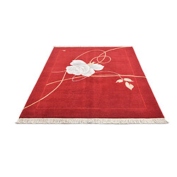 Avis Vidal Tapis de laine 203x152 rouge Darya