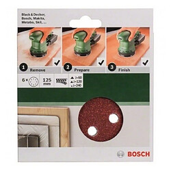 BOSCH Accessoires - abr. exc. auto -agrippant 125/g60/120/240/8trous