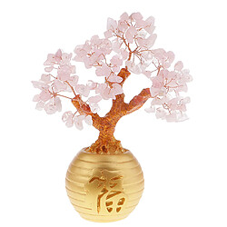 richesse argent chanceux arbre feng shui cristal arbre en plastique décor à la maison rose