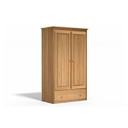 DECOPIN armoire penderie 2 portes & tiroir thio - blond