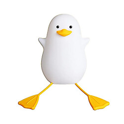 Universal Bébé lumineux kawaii, enfant lumineux à LED, encore doucement décoration chambre bébé, lampe de chevet mouette, tamisable touch USB lampe enfant en silicone, lampe de lit chaude et mignonne comme cadeau d'aide au sommeil, (blanc)