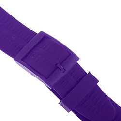 Bracelets de montre en caoutchouc de silicone de 19 mm imperméables violet pas cher