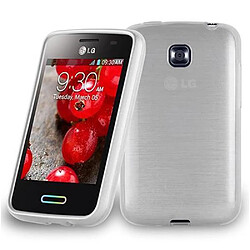 Cadorabo Coque LG L3 II (2. SIM) Etui en Argent