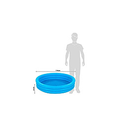 Intex Piscine pataugeoire CRYSTAL BLUE de 1,44 m de diamètre