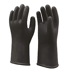 Avis gants de latex en caoutchouc industriel de travail gants de jardinage de sécurité noir 50cm