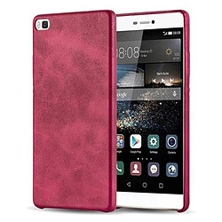 Cadorabo Etui Huawei P8 en Rouge Coque