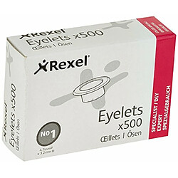 Rexel No 1 OEillets en laiton capacité 15 feuilles, pack de 500