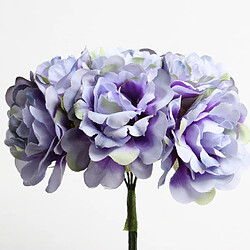 Acheter 6 têtes bouquet artificiel fleur 4cm diy décorations de mariage violet