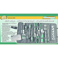 Brüder Mannesmann Pochette à outils enroulable 65 pcs