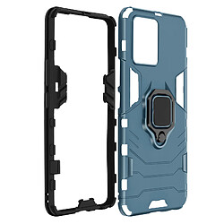 Avizar Coque Realme 8 Pro et 8 Hybride Antichoc Bague Métallique Support bleu