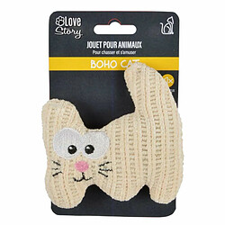 Acheter Paris Prix Jouet Peluche pour Chat Boho Cat 12cm Naturel