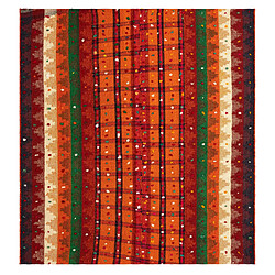 Vidal Tapis de laine 162x150 rouge Jajim