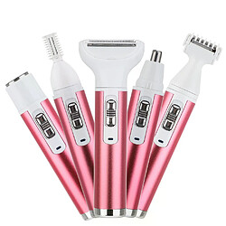 Nouveau 5 en 1 épilateur électrique épilateur pour femmes sourcils aisselles bikini nez tondeuse coupe-poils USB charge dame rasoir