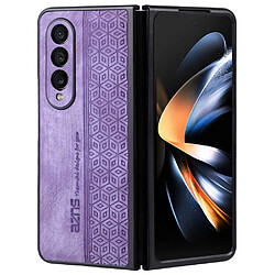 Coque en TPU + PU AZNS anti-chute pour votre Samsung Galaxy Z Fold4 5G - violet