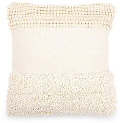 ICONIK INTERIOR Coussin de style boho Bali - Housse et Rembourrage inclus - Mantra Blanc