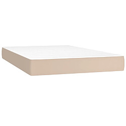 Acheter vidaXL Sommier à lattes de lit avec matelas Cappuccino 120x200 cm