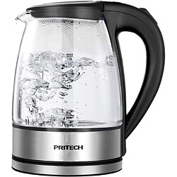 Pritech bouilloire électrique de 1,2L 1630W gris noir