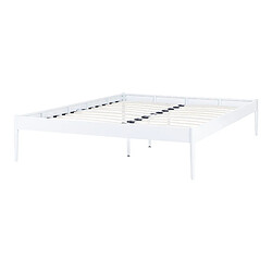 Acheter Beliani Lit double 160 x 200 cm en métal blanc VAURS