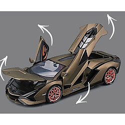 Universal 1: 18 Échelle grande taille Lamborghini Sina alliage sport voiture moulée sous pression jouet modèle de voiture miniature modèle de voiture cadeaux pour les enfants |(Rouge) pas cher