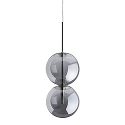 BigBuy Home Suspension Argenté Verre Fer 28 W 220-240 V Ø 15 cm 15 x 15 x 120 cm