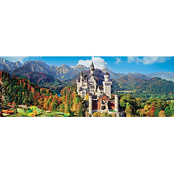 Clementoni Puzzle 1000 pièces panoramique : Neuschwanstein