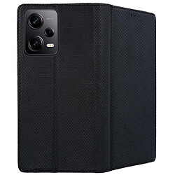 Avis Htdmobiles Housse pour Xiaomi Redmi Note 12 Pro+ Plus 5G - etui coque pochette portefeuille + verre trempe - NOIR MAGNET