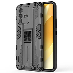 Coque en TPU anti-griffes avec béquille, noir pour votre Vivo S12