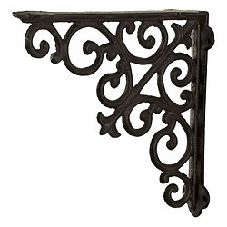 L'Héritier Du Temps Equerre Credence Etagere Potence Murale Suspension en Fonte Marron Support 5,50x26,5x26,5cm