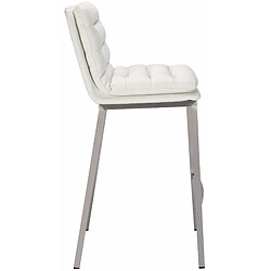 Avis Non Tabouret de bar Dundalk simili cuir acier inoxydable