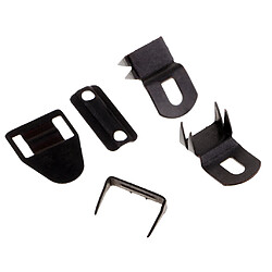 Avis 20 Set No-Sew Hook and Eyes Fermeture Fermeture Pour Pantalon Jupe Robe Noire