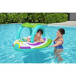 Bateau Gonflable Vaisseau Spatial Bestway 98x95x61 cm Toiture Protecteur Solaire et Volant avec Son à partir de 3 Ans