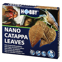 HOBBY NANO-FEUILLES DE BADAMIER 12 FEUILLES POUR AQUARIUM,