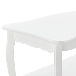 Helloshop26 Table basse de salon MDF 87,5 cm sapin laqué blanc 03_0004159