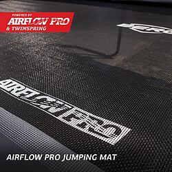 BERG Trampoline Ultim Champion Flatground 500 Grey avec Filet de securité Dlx Xl