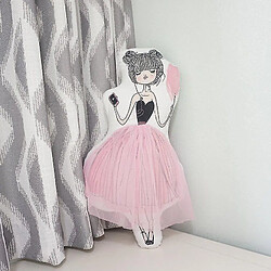 Universal Ballerina Girl Plux Cushion Pink Gauze Toy Poll amovible et lavable (53 * 33 cm)