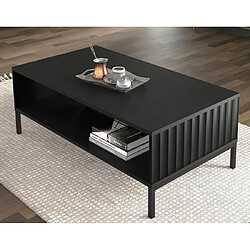 Avis Bestmobilier Lara - table basse - pieds noirs - 90 cm