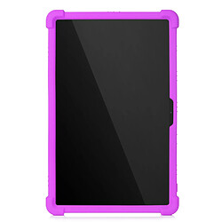 Coque en silicone Multicolore avec béquille coulissante violet pour votre Lenovo Tab P11