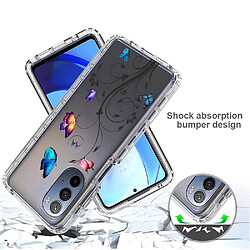 Coque en TPU 2-en-1, anti-choc pour votre Motorola Moto G Stylus 5G (2022) - Arbre et papillon