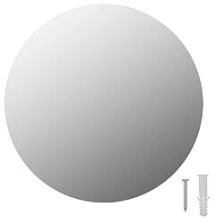 vidaXL Miroir rond sans cadre 30 cm Verre