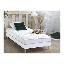 Idliterie Ensemble Matelas Mousse Haute Résilience CIRRUS + Sommier - Made in France