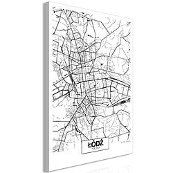 Artgeist Tableau - City Plan: Lodz (1 Part) Vertical [20x30]