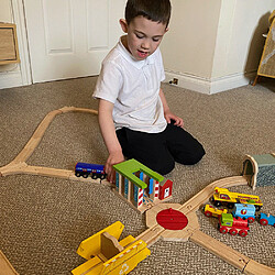 Bigjigs Rail Accessoire de train de recyclage pas cher