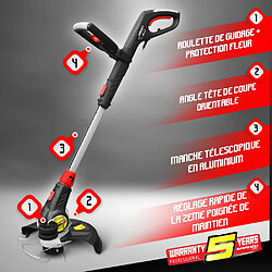 Gardeo Pro Coupe bordures électrique télescopique 600W - 30cm