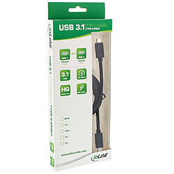 Câble InLine® USB 3.1, type C mâle / mâle, noir, 2 m