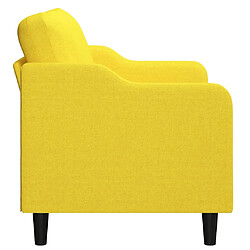 Acheter Maison Chic Canapé à 2 places,Sofa de Salon,Canapé droit Jaune clair 120 cm Tissu -GKD242903