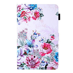 Etui en PU texture croisée avec support et porte-carte rose pour votre Samsung Galaxy Tab A8 10.5 2021 SM-X200/X205