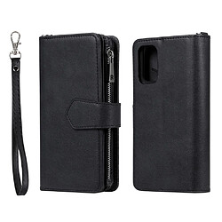 Etui en PU poche zippée magnétique détachable 2 en 1 noir pour votre Samsung Galaxy S20 Plus