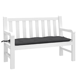 vidaXL Coussin de banc de jardin anthracite mélangé 120x50x7 cm tissu