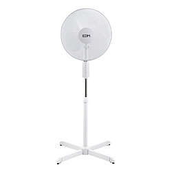 Ventilateur sur Pied EDM Blanc 50 W 55 W