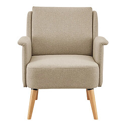 Avis Helloshop26 Fauteuil de salon lounge 83 x 73 x 75 cm beige naturel 03_0007121